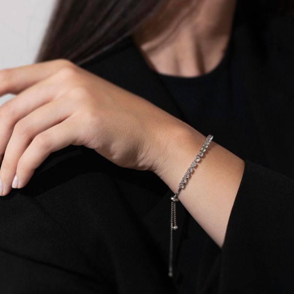 Orecchini Pendenti A Clip Per Donna Con Cristalli Zirconia Cubica - Lunghi 6,5 Cm, Non Forati, Con Cuscinetti Antidolorifici, Eleganti E Leggeri